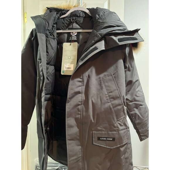 Canada Goose Langford Parka Mens Size M Graphite With Fur Hood - Picture 4 of 12